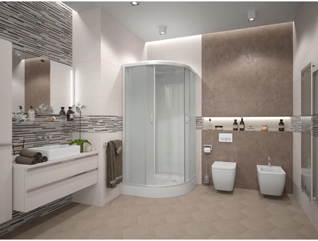Душевая кабина Erlit ER 3509P-C3-RUS 90x90 с низким поддоном, матовым стеклом - фото 2