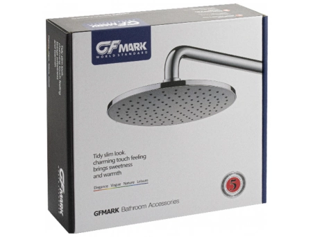Верхний душ GFmark 6046 из нержавеющей стали (Ø220 мм) - фото 4