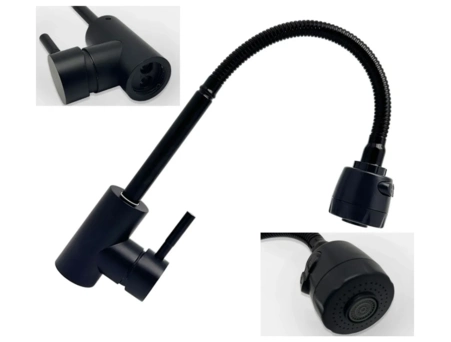 Смеситель для кухни Aksa SIM-04-16 Reflector Black (AK0699) черный - фото 7