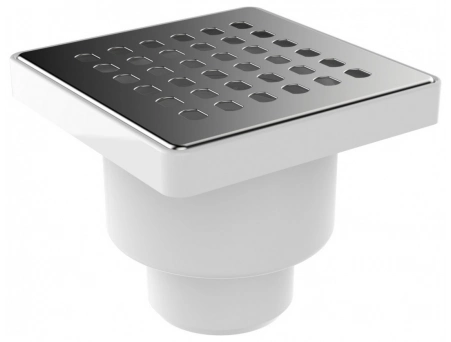 Душевой трап Aquant ST2110-50-MR 100x100 мм Ø50 мм (с гидрозатвором)