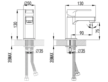 Смеситель для раковины Lemark Plus Grace LM1506C - фото 2