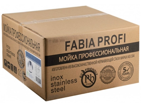 Кухонная мойка Fabia Profi 496423G 49,6x42 графит, врезная (с сифоном) - фото 8