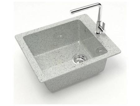 Кухонная мойка Marrbaxx Линди Z8Q10 50x42.5x19.5 светло-серый - фото 2