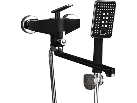 Смеситель для ванны Frap H57 F2257 черный матовый/хром