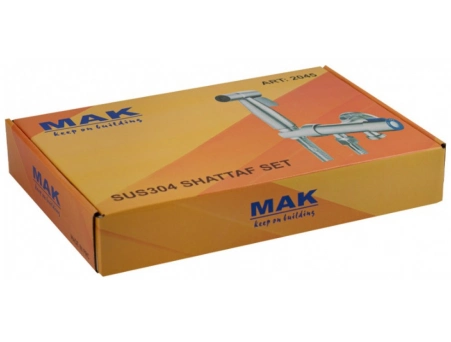 Гигиенический набор MAK 2045 с шаровым краном, нержавеющая сталь - фото 4