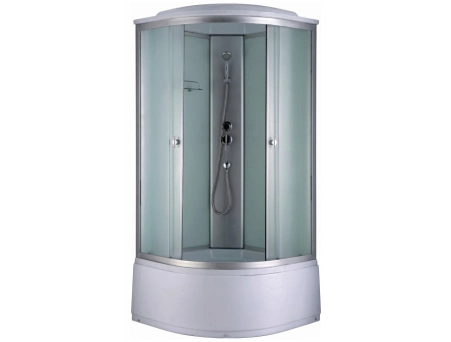 Душевая кабина Дана 718 W 100x100 с высоким поддоном, матовым стеклом