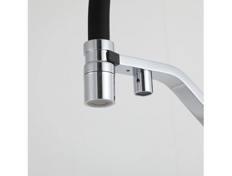 Смеситель для кухни Gappo G4395-60 хром с черным гибким изливом (под питьевую воду) - фото 26