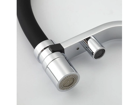 Смеситель для кухни Gappo G4395-60 хром с черным гибким изливом (под питьевую воду) - фото 29