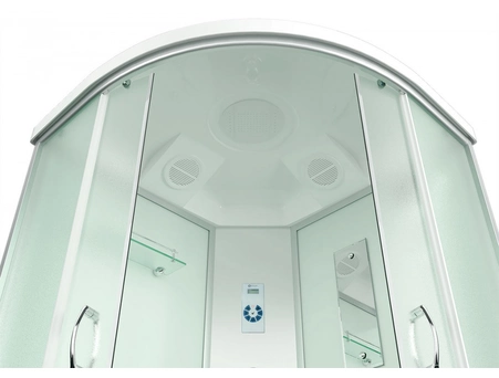 Душевая кабина Erlit ER 4509TP-C3-RUS 90x90 с высоким поддоном, матовым стеклом - фото 5
