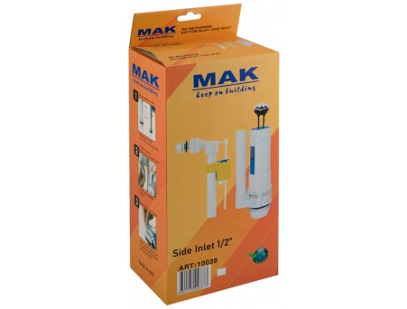 Комплект арматуры MAK 10039 для бачка унитаза, нижний подвод воды, двухуровневым смывом - фото 3