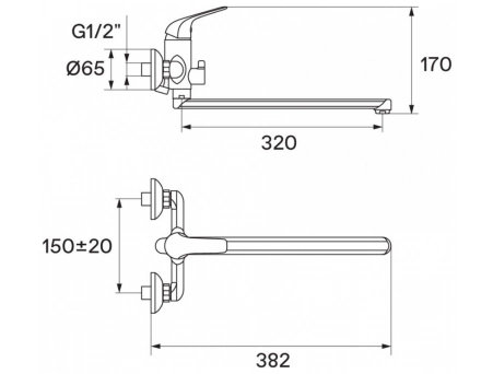 Смеситель для ванны Santek Нико WH5A12005C001 - фото 10