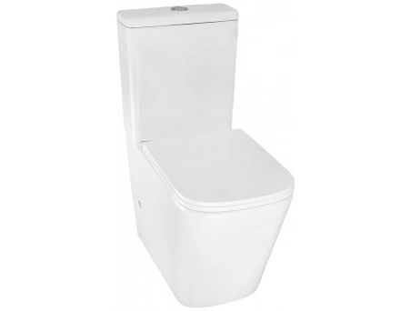Унитаз-компакт Azario Quadro AZ-2175 безободковый 605x340x810