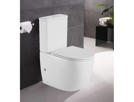 Унитаз-компакт Azario Mitta AZ-2128 620х340х810, безободковый, с сиденьем микролифт - фото 2