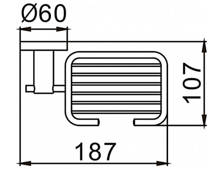 Мыльница Frap F30202-1 черная - фото 5