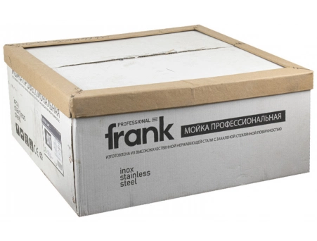 Кухонная мойка Frank Profi 9502 60x50 черное стекло (корзина раздвижная, сифон) - фото 8