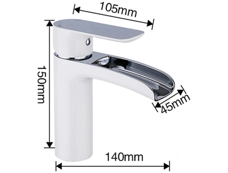 Смеситель для раковины Gappo Noar G1048-8 белый/хром - фото 11
