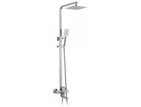 Душевая стойка со смесителем Aksa BAS-16-17-A INOX (AK0715)