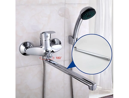 Излив для смесителя Frap F30F (30 см) хромированный - фото 2