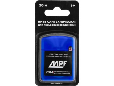 Нить сантехническая MPF для резьбовых соединений 20 м ИС.131453 - фото 4