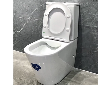 Унитаз-компакт Besile B-P3076 безободковый, белый - фото 2