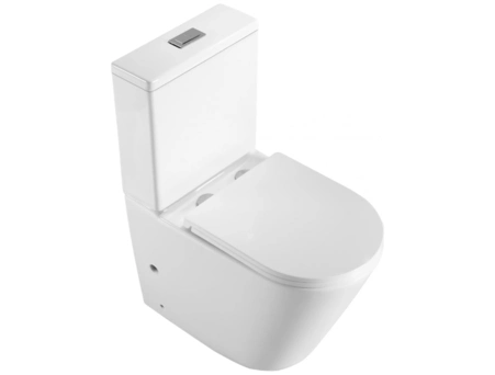 Унитаз-компакт Besile B-P3076 безободковый, белый - фото 3