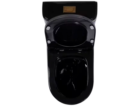 Унитаз моноблок Redo Boston Black/Gold RD-2057BGL безободковый - фото 11