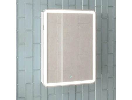 Зеркальный шкаф Aura Сантельмо 60 с LED подсветкой - фото 2