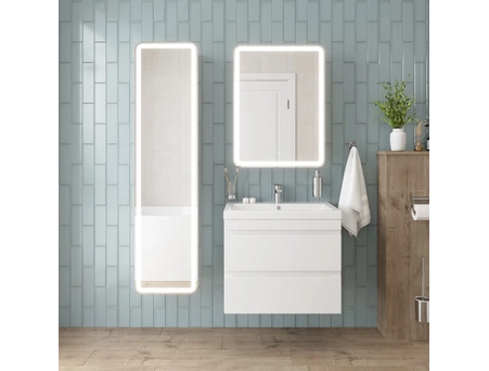 Зеркальный шкаф Aura Сантельмо 60 с LED подсветкой - фото 3