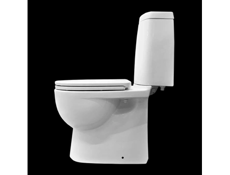 Унитаз-компакт Sanita Luxe Fest Comfort микролифт, быстросъемное сиденье WC.CC/Fest/2-DM/WHT.G/S1 - фото 5