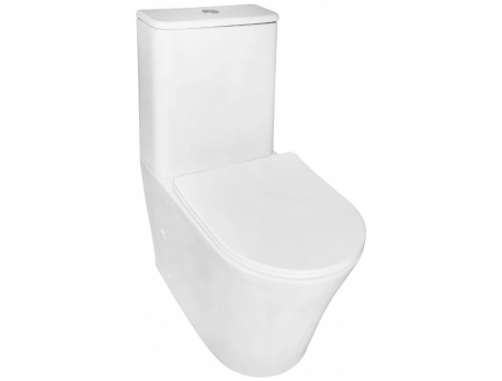 Унитаз-компакт Azario Anteo Round AZ-1219A 385х630х820 безободковый - фото 4