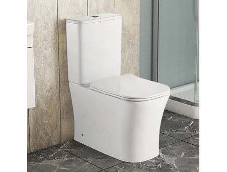 Унитаз-компакт Azario Anteo Square AZ-1218A безободковый 385х630х820 - фото 2