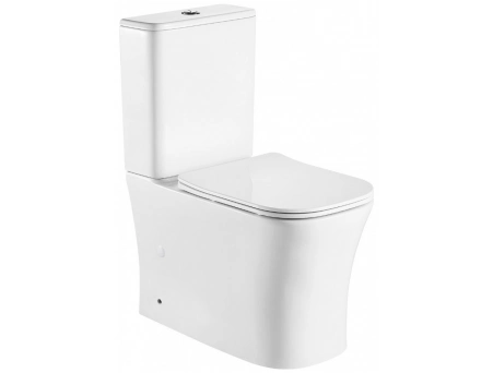Унитаз-компакт Azario Anteo Square AZ-1218A безободковый 385х630х820 - фото 3