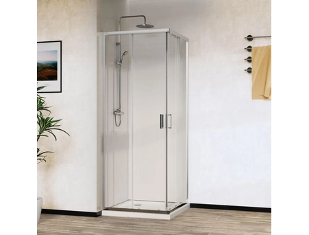 Душевой уголок Vincea City 100x90 VSS-5CT9010CL с хромированным профилем и прозрачным стеклом - фото 3