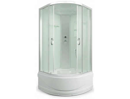 Душевая кабина Erlit ER 3508TP-C3-RUS 80x80 с высоким поддоном, матовым стеклом - фото 5