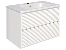 Тумба с раковиной Aqua de Marco Parma 80 подвесная, белая (Палермо 800)
