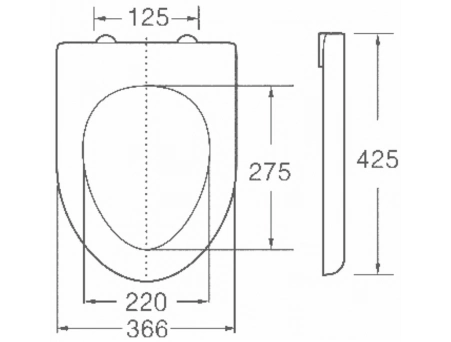 Сиденье для унитаза Horke O-1040C - фото 4