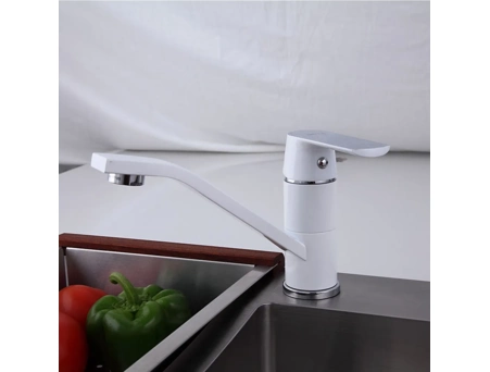 Смеситель для кухни Frap F4531 белый/хром - фото 2