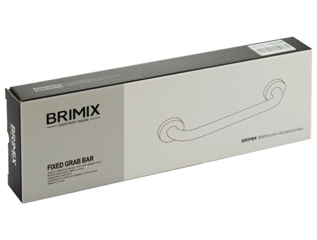 Поручень Brimix 75104 хромированный с пластиковой накладкой (30 см) - фото 5