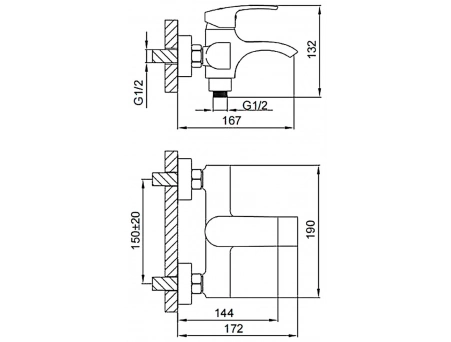 Смеситель для ванны Frap F3269 хромированный - фото 11