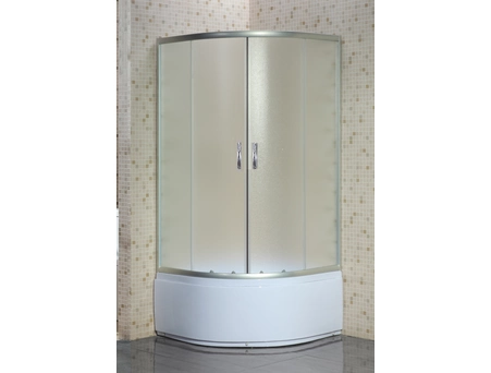 Душевой уголок Loranto CS-8020S 90x90x195 с высоким поддоном, матовым стеклом - фото 2