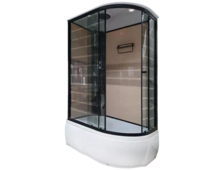 Душевая кабина Дана 54 L 120x80 левая, с высоким поддоном, стекло с рисунком