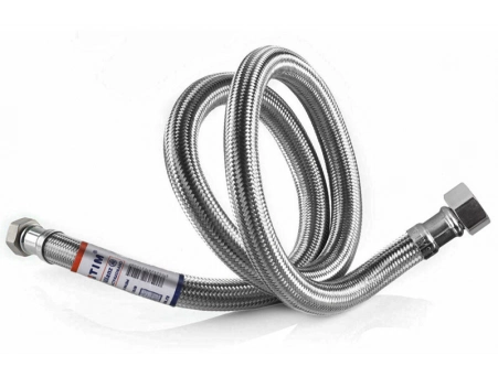 Гибкая подводка для воды Tim 200 см М/М с внутренним шлангом из PEX C-PE26-20